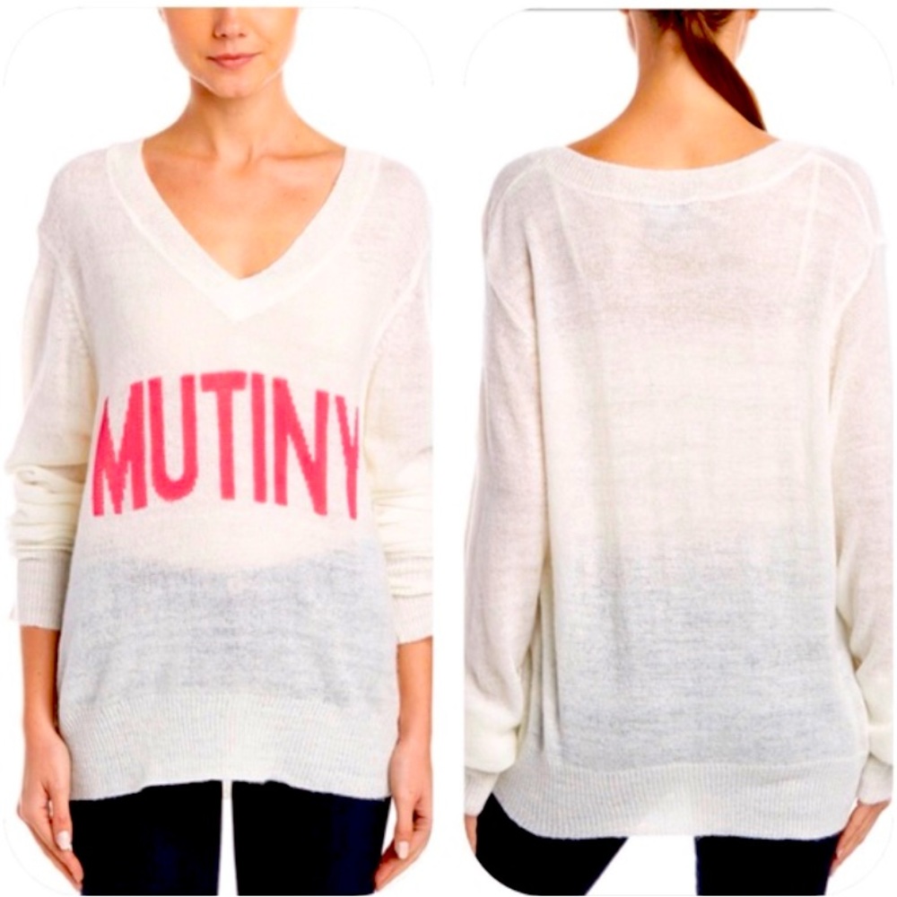 Wildfox Couture White Label Oversized Knit Sweater